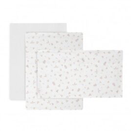 SÁBANA CUNA 3 PCS (CUNA 60) PLUMETI ROSA – CAMBRASS