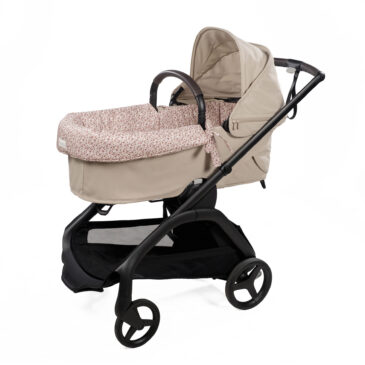 CUBRE CUCO DUAL + SÁBANA AJUSTABLE CUCO CHERRY FLORES – PASITO A PASITO